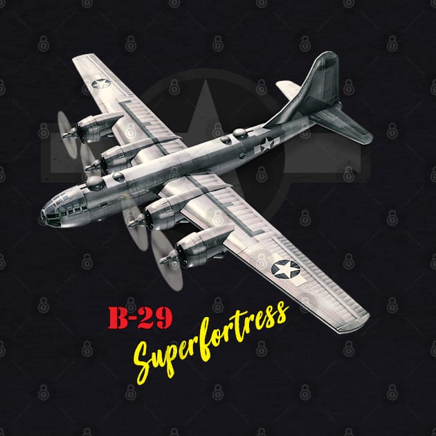 B29 Superfortress WW2 bomber airplane by Jose Luiz Filho